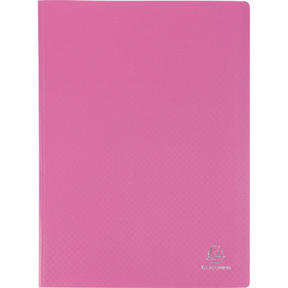Exacompta Sichtbuch Opak DIN A4 Polypropylen rosa 20 Hüllen