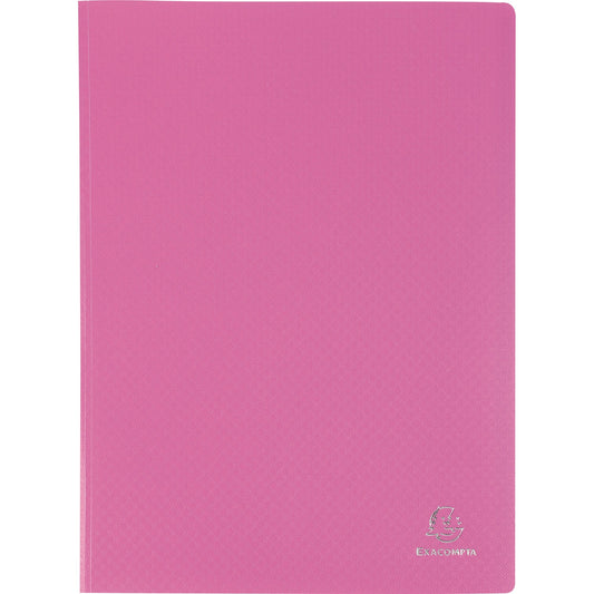Exacompta Sichtbuch Opak DIN A4 Polypropylen rosa 20 Hüllen