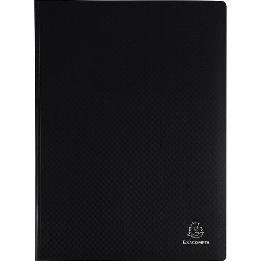 Exacompta Sichtbuch Opak DIN A4 Polypropylen schwarz 20 Hüllen