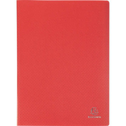 Exacompta Sichtbuch Opak DIN A4 Polypropylen rot 20 Hüllen