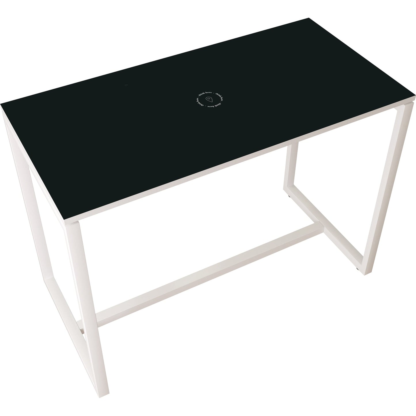 easyDesk® Stehtisch 1.500 x 1.100 x 750 mm (B x H x T) inkl. Bodenausgleichschrauben Melamin anthrazit