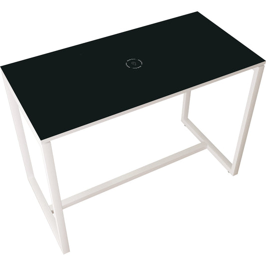 easyDesk® Stehtisch 1.500 x 1.100 x 750 mm (B x H x T) inkl. Bodenausgleichschrauben Melamin anthrazit