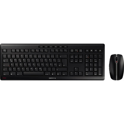 CHERRY Tastatur-Maus-Set STREAM DESKTOP QWERTZ Windows® universell USB-A 10m inkl. Nano-USB-Empfänger schwarz