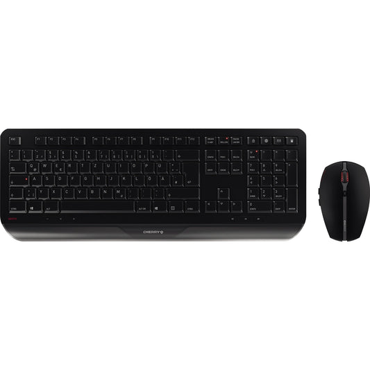 CHERRY Tastatur-Maus-Set GENTIX DESKTOP QWERTZ Windows® universell USB-A 10m inkl. Nano-USB-Empfänger schwarz
