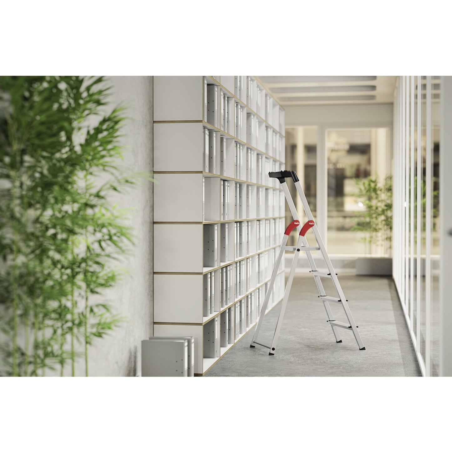 Hailo Stehleiter L60 StandardLine 2,85m Aluminium alu