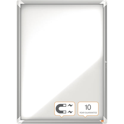 Nobo® Schaukasten Premium Plus Innenbereich 70,8 x 96,9 x 4,3 cm (B x H x T) 9 x DIN A4 mit Schloss Aluminium silber