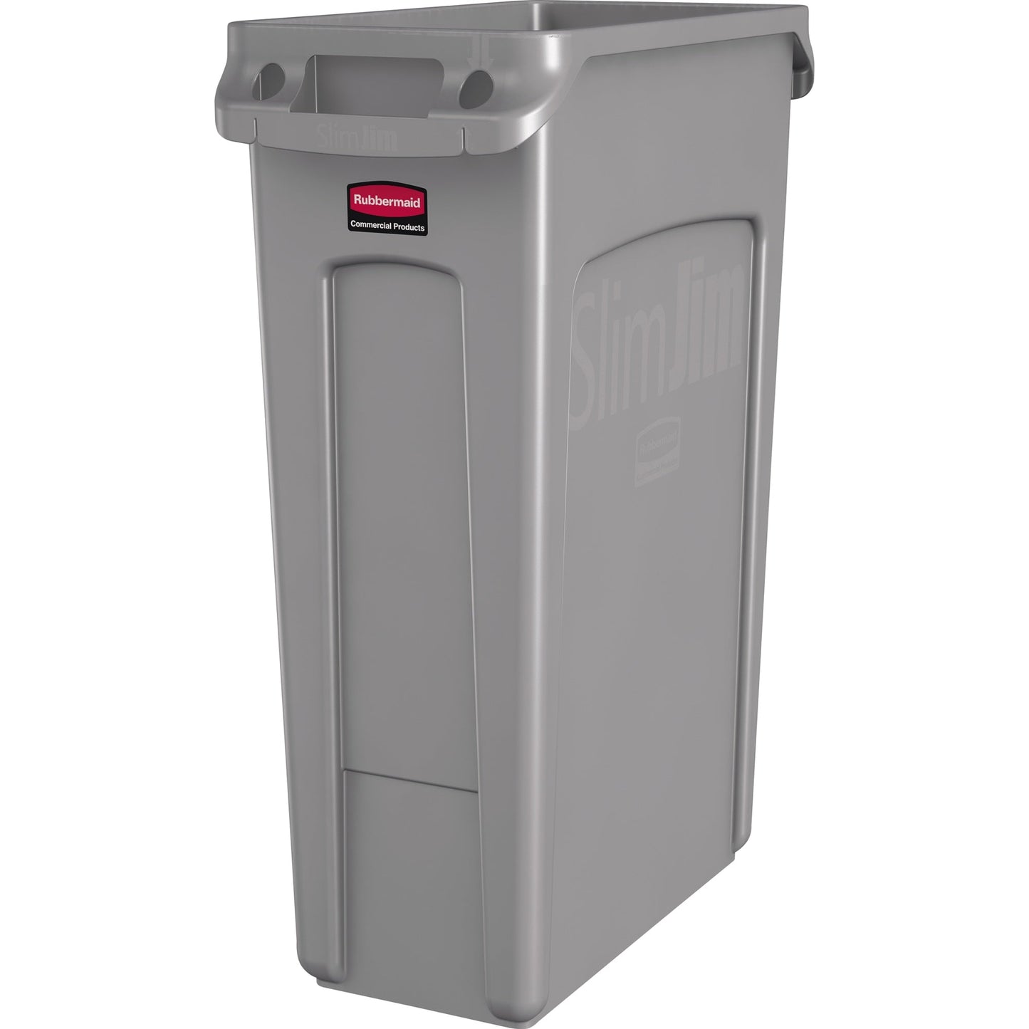 Rubbermaid Abfalleimer Slim Jim® 87l Kunststoff grau 1 Sortierfach