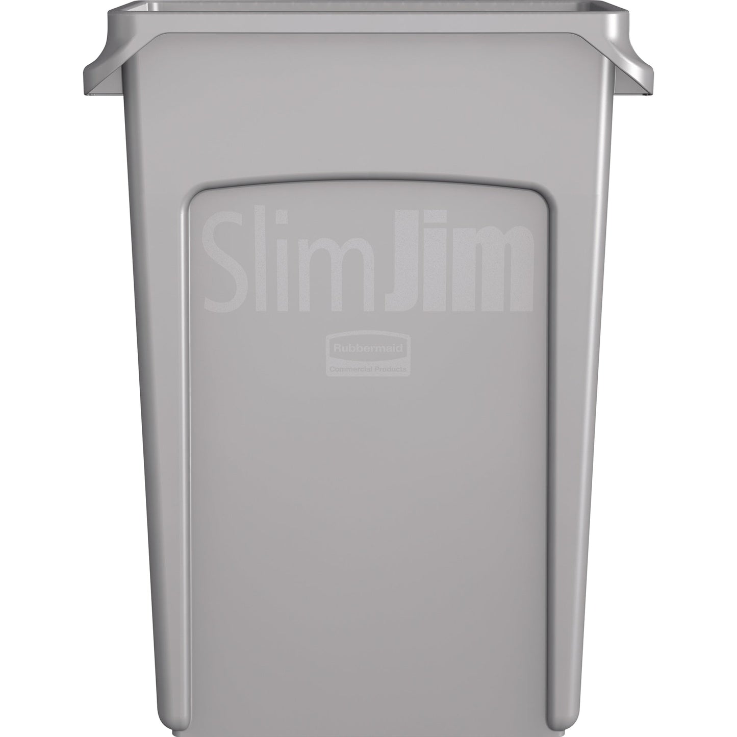 Rubbermaid Abfalleimer Slim Jim® 87l Kunststoff grau 1 Sortierfach