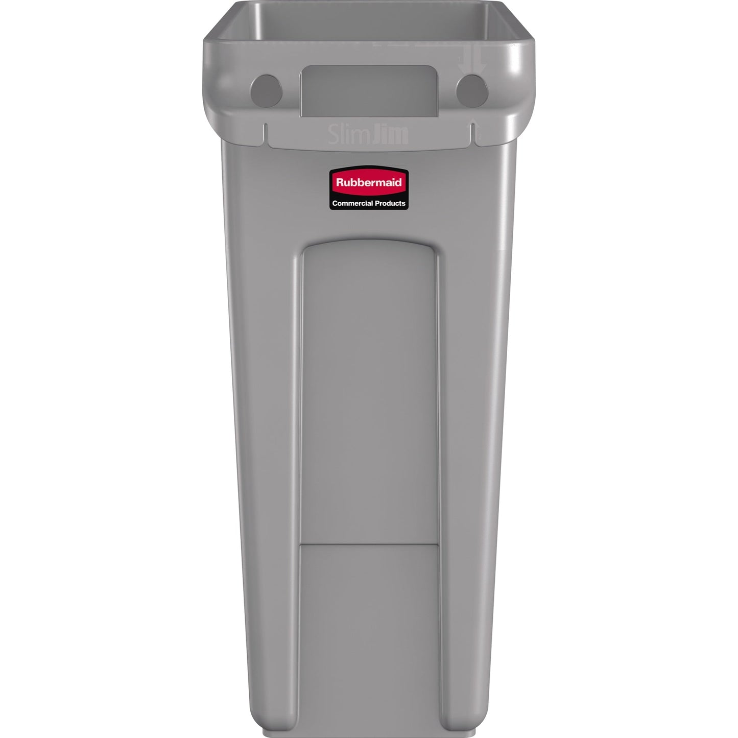 Rubbermaid Abfalleimer Slim Jim® 60l Kunststoff grau 1 Sortierfach