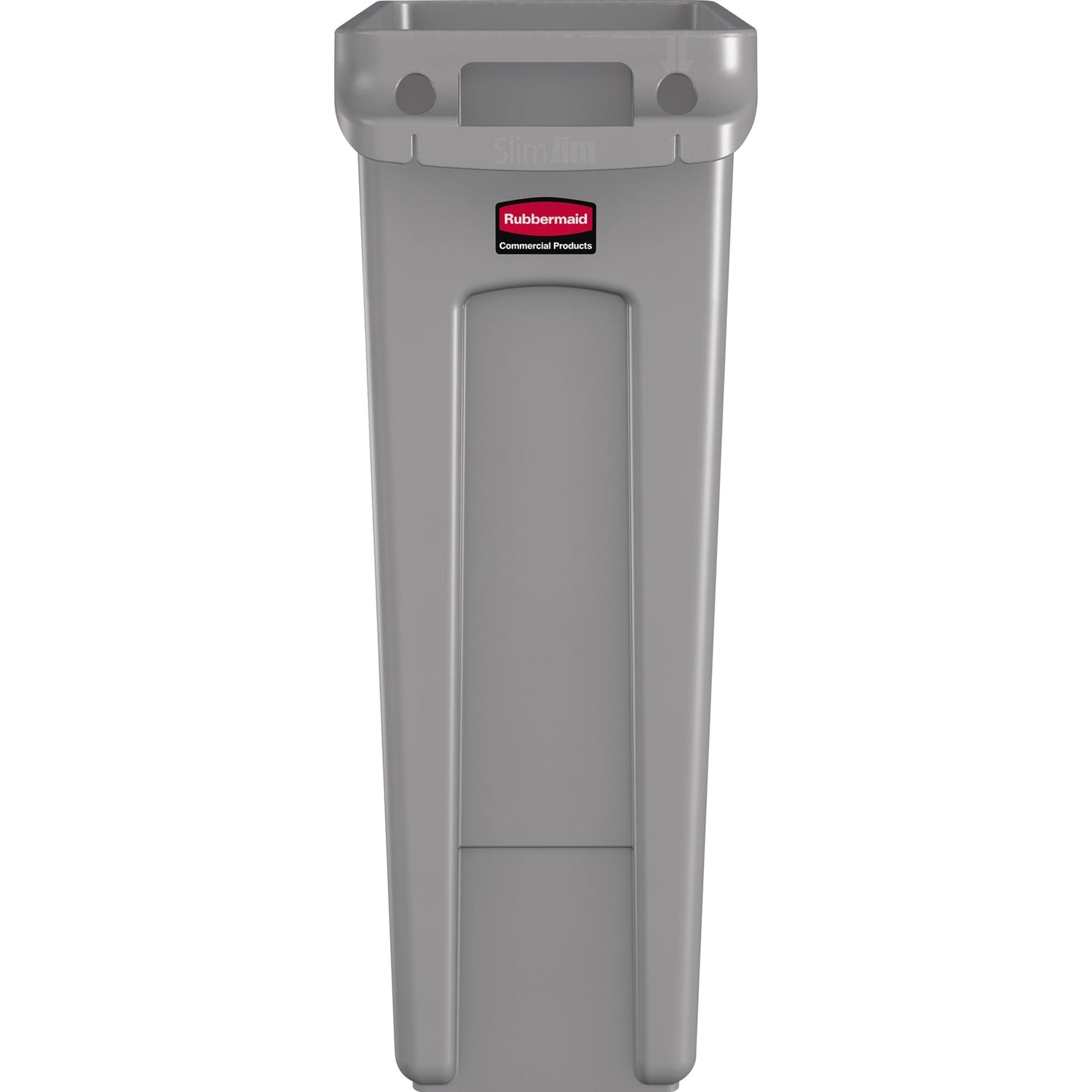 Rubbermaid Abfalleimer Slim Jim® 87l Kunststoff grau 1 Sortierfach