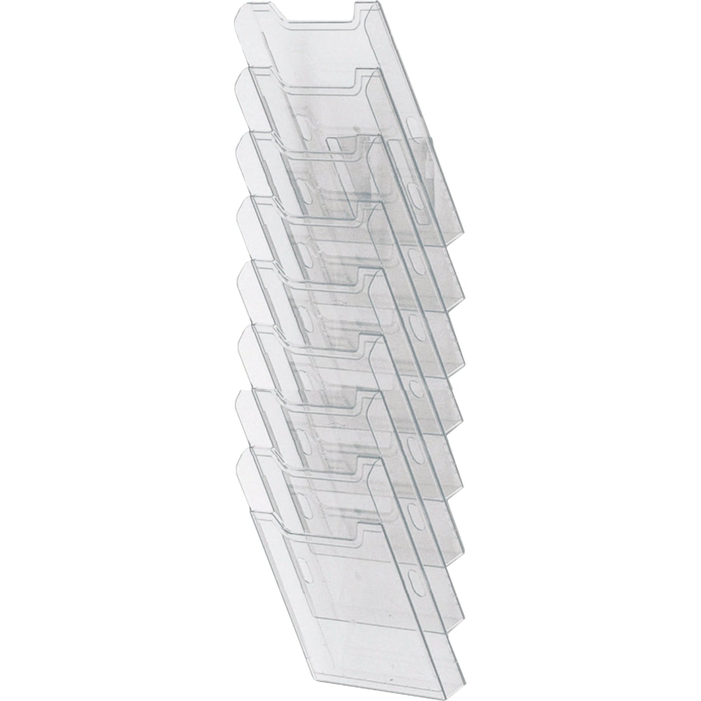 Exacompta Prospekthalter Office 23,9 x 81,7 x 15,5 cm (B x H x T) DIN A4 Polystyrol kristall 8 Fächer