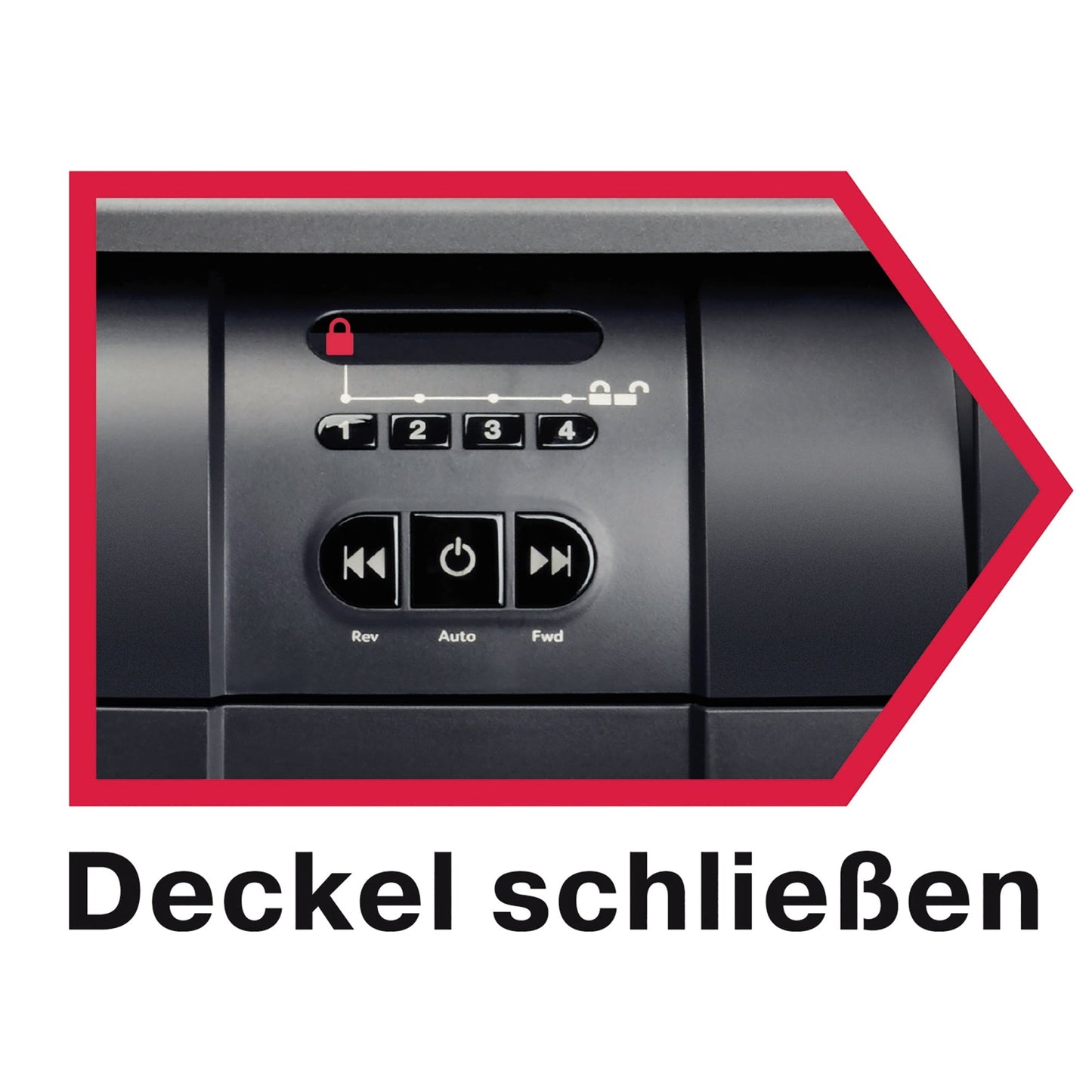 Rexel® Aktenvernichter Optimum AutoFeed+ 600X P-4 Papier, Heftklammern, Büroklammern, Kreditkarten Partikelschnitt schwarz