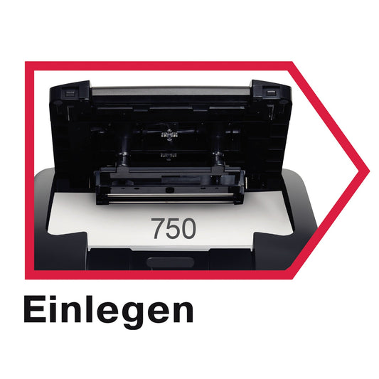 Rexel® Aktenvernichter Optimum AutoFeed+ 600X P-4 Papier, Heftklammern, Büroklammern, Kreditkarten Partikelschnitt schwarz