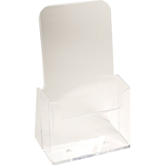 Exacompta Prospekthalter Office Exacryl 11,5 x 18,2 x 6,5 cm (B x H x T) DIN lang Polystyrol kristall 1 Fach