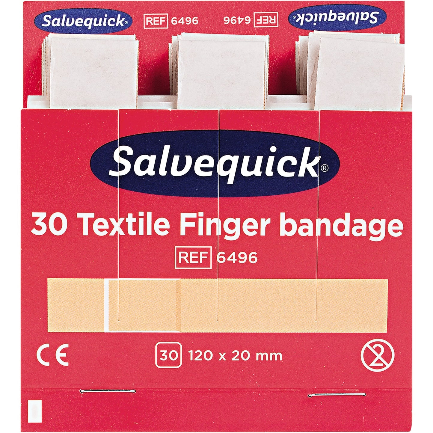 Salvequick Nachfüllset Pflasterspender Refill 6496 Salvequick Pflasterspender Blue Detectable 1009072 30 St./Pack.