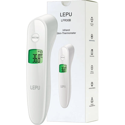 LEPU MEDICAL Fieberthermometer LFR30B Stirn 32°C 42,9°C Batterie AAA/Micro 2 Batterien