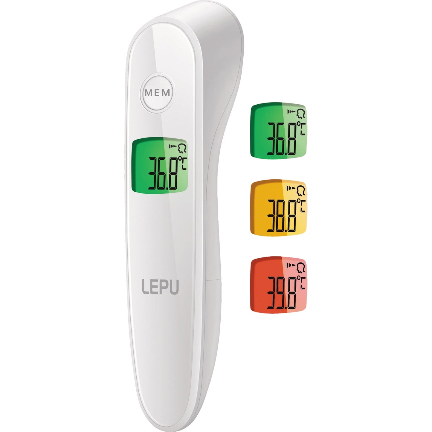 LEPU MEDICAL Fieberthermometer LFR30B Stirn 32°C 42,9°C Batterie AAA/Micro 2 Batterien