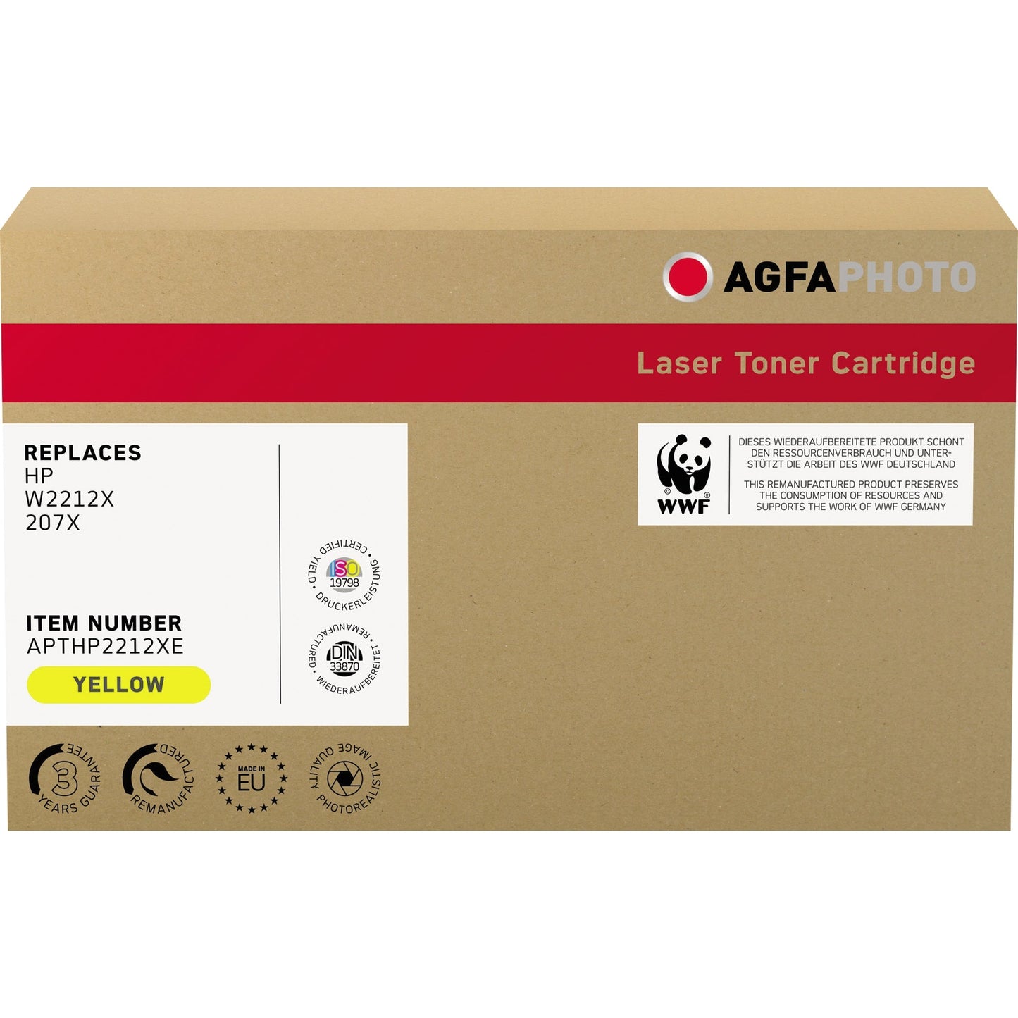 AgfaPhoto Toner kein Originalzubehör Kompatibel mit: HP 207X ca. 2.450 Seiten gelb