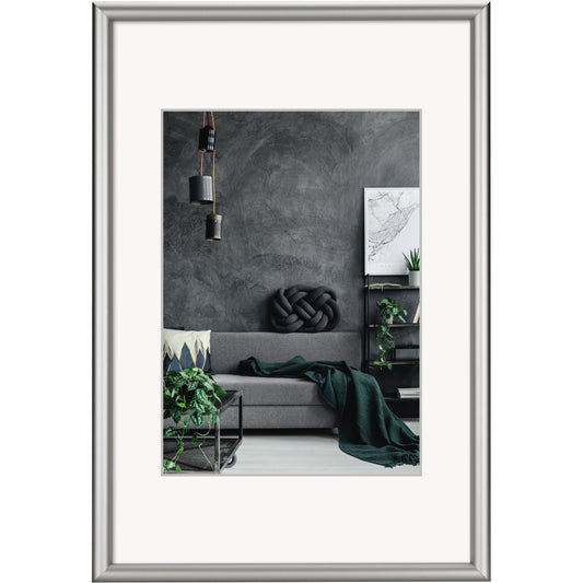 Hama Bilderrahmen Detroit 30 x 40 cm (B x H) 20 x 28 cm (B x H) Reflexglas Aluminium silber