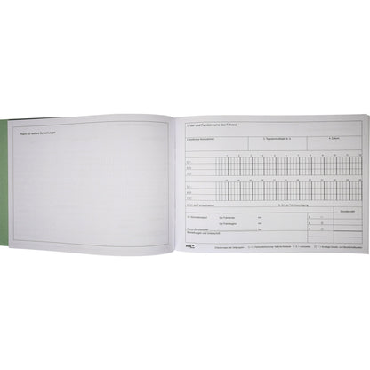 RNK Verlag Fahrtenbuch DIN A5 quer grün 32 Bl.