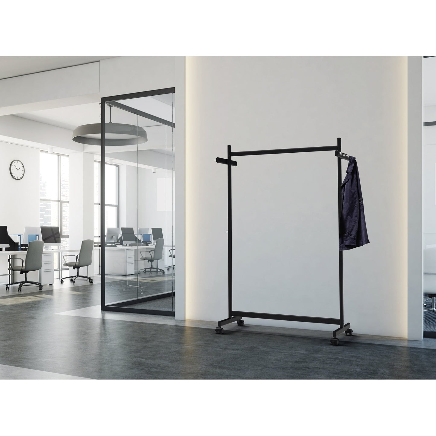 MAUL Garderobenständer MAULsamba 116 x 172,5 x 50,8 cm (B x H x T) schwarz matt