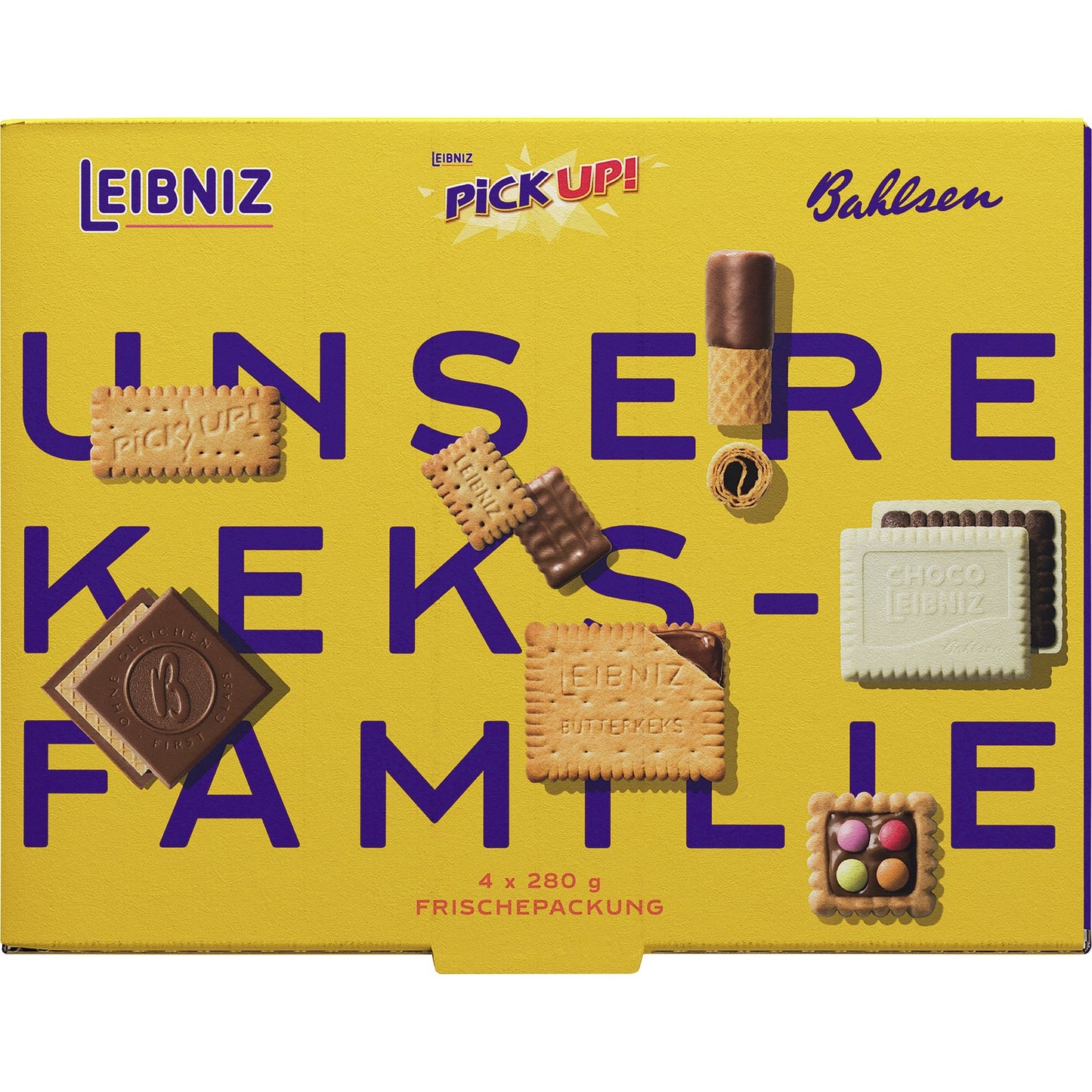 Bahlsen Gebäckmischung Unsere Keks-Familie 4 x 280 g/Pack.