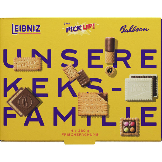 Bahlsen Gebäckmischung Unsere Keks-Familie 4 x 280 g/Pack.