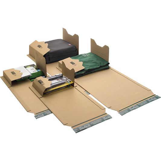 progress pack Versandkarton ECO Innenmaße: 24,9 x -6 x 16,5 cm (B x H x T) Außenmaße: 30 x -7,5 x 17,5 cm (B x H x T) Wellpappe braun