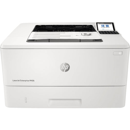 HP Laserdrucker LaserJet Enterprise M406dn DIN A4 40 Seiten/Min. 38,1 x 22 x 35,7 cm (B x H x T) 1 Toner inkl. Netzkabel, Kurzanleitung