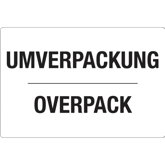 DR-Label Hinweisetikett 80 x 120 mm (B x H) Papier weiß 500 Etik./Pack.