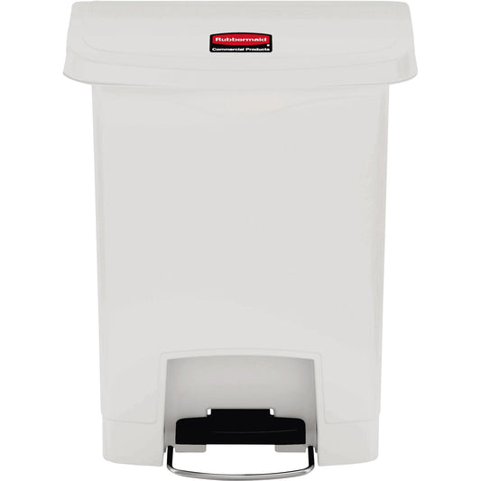 Rubbermaid Tretabfalleimer SLIM JIM® STEP-ON 28,91 x 53,64 x 44,75 cm (B x H x T) 30l Kunststoff weiß