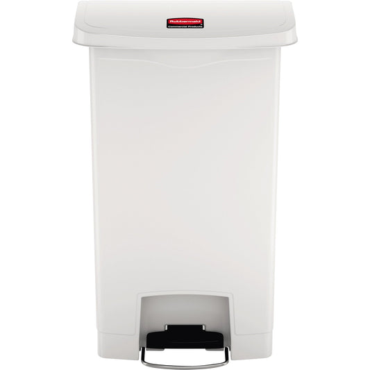 Rubbermaid Tretabfalleimer SLIM JIM® STEP-ON 33,19 x 74,72 x 49,78 cm (B x H x T) 50l Kunststoff weiß