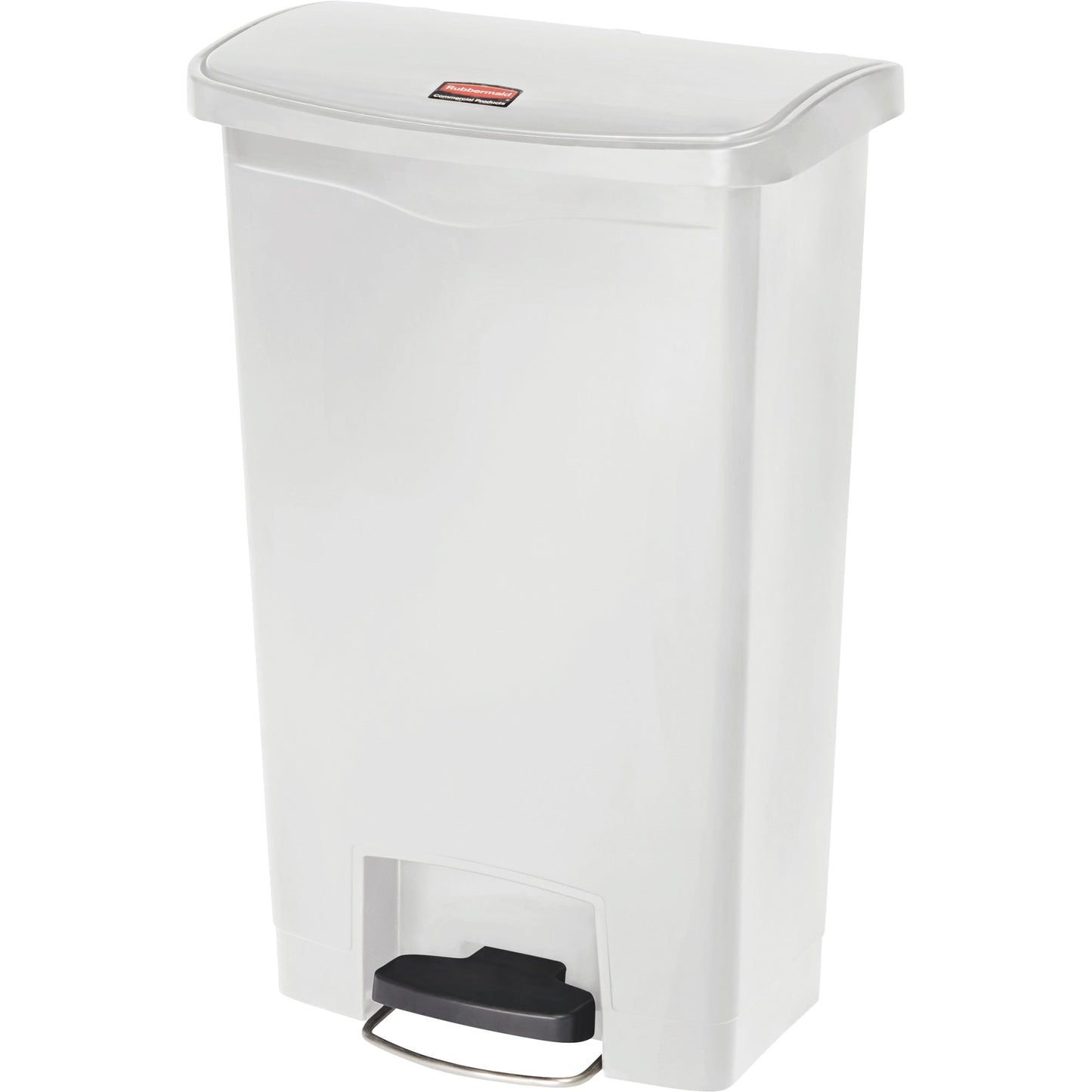 Rubbermaid Tretabfalleimer SLIM JIM® STEP-ON 33,19 x 74,72 x 49,78 cm (B x H x T) 50l Kunststoff weiß