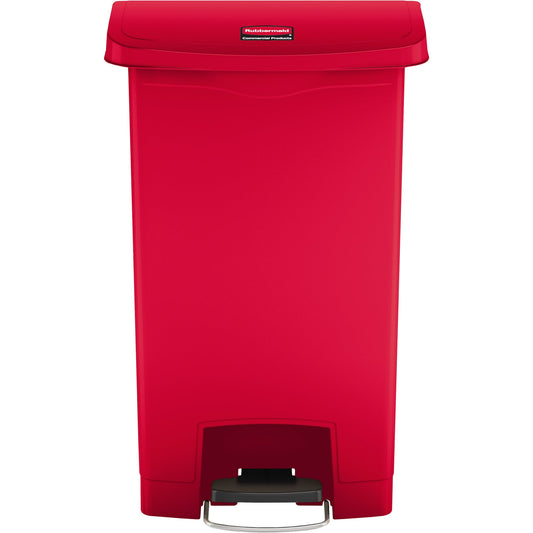 Rubbermaid Tretabfalleimer SLIM JIM® STEP-ON 33,19 x 74,72 x 49,78 cm (B x H x T) 50l Kunststoff rot