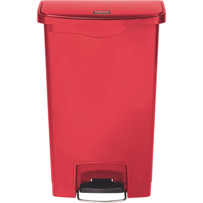 Rubbermaid Tretabfalleimer SLIM JIM® STEP-ON 33,19 x 74,72 x 49,78 cm (B x H x T) 50l Kunststoff rot