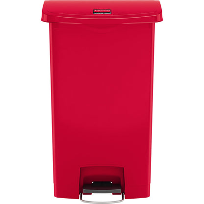 Rubbermaid Tretabfalleimer SLIM JIM® STEP-ON 33,02 x 80,98 x 52,37 cm (B x H x T) 68l Kunststoff rot