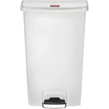 Rubbermaid Tretabfalleimer SLIM JIM® STEP-ON 33,02 x 80,98 x 52,37 cm (B x H x T) 68l Kunststoff weiß