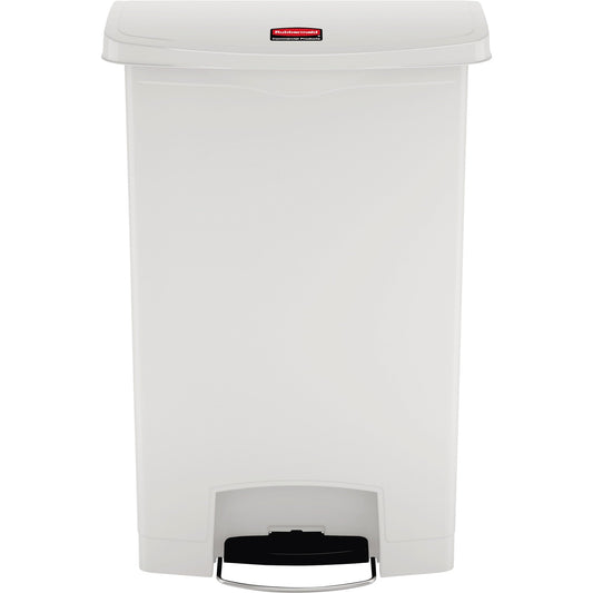 Rubbermaid Tretabfalleimer SLIM JIM® STEP-ON 37 x 85,42 x 60,83 cm (B x H x T) 90l Kunststoff weiß
