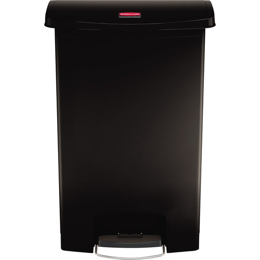 Rubbermaid Tretabfalleimer SLIM JIM® STEP-ON 37 x 85,42 x 60,83 cm (B x H x T) 90l Kunststoff schwarz