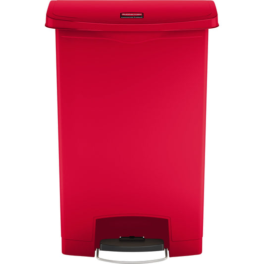 Rubbermaid Tretabfalleimer SLIM JIM® STEP-ON 37 x 85,42 x 60,83 cm (B x H x T) 90l Kunststoff rot