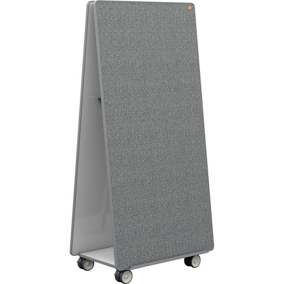 Nobo® Multifunktionstafel Move & Meet Vollsystem Stahl Material der Pinnfläche: Filz grau, weiß