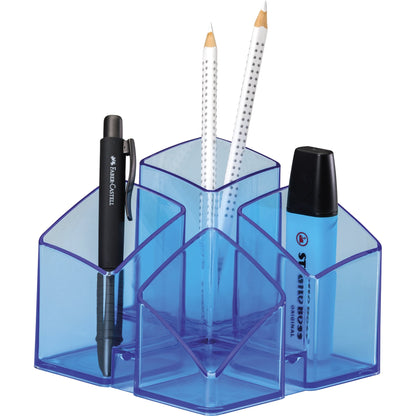 HAN Stifteköcher SCALA 12,5 x 10 x 12,5 cm (B x H x T) Polystyrol blau transparent