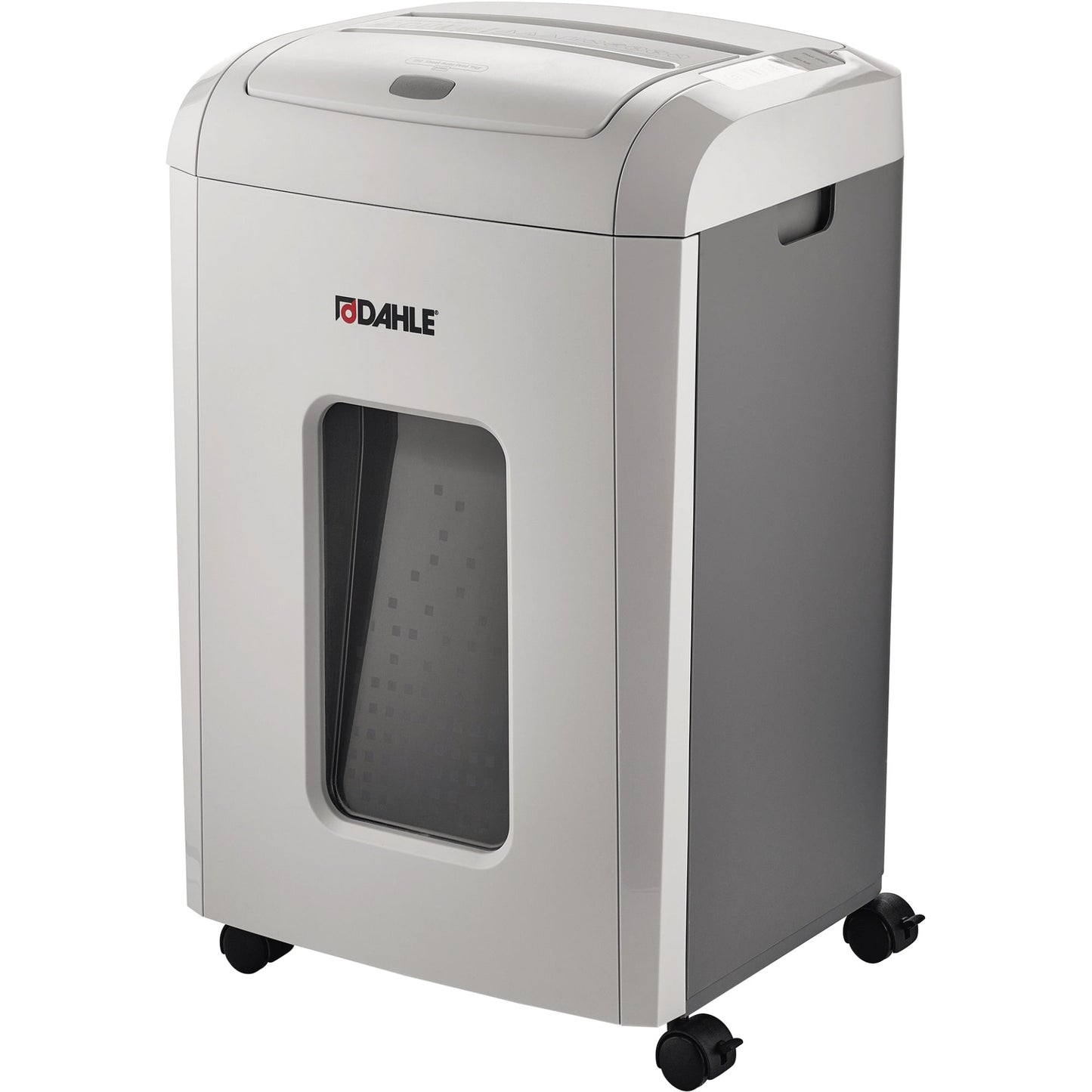 DAHLE Aktenvernichter ShredMATIC® 150 P-4 Papier, Heftklammern, Büroklammern, Kreditkarten Partikelschnitt telegrau/staubgrau
