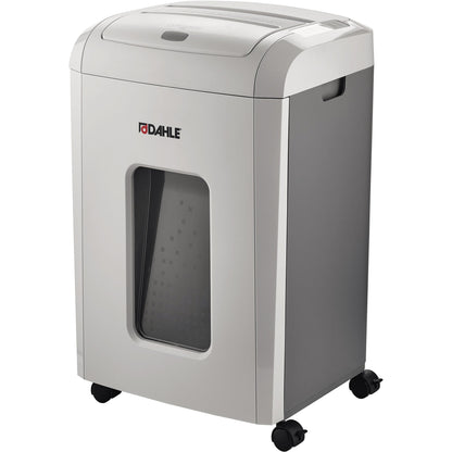 DAHLE Aktenvernichter ShredMATIC® 150 P-4 Papier, Heftklammern, Büroklammern, Kreditkarten Partikelschnitt telegrau/staubgrau