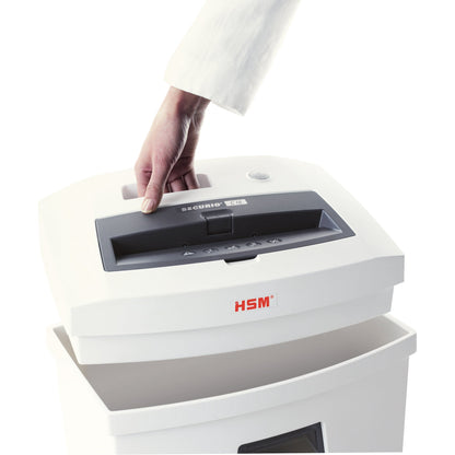 HSM® Aktenvernichter SECURIO C16 P-4 Papier, Heftklammern, Büroklammern, Kreditkarten Partikelschnitt weiß