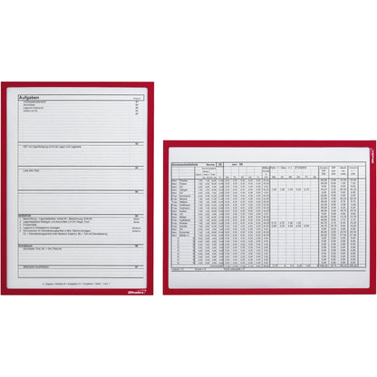 Ultradex Magnetrahmen DIN A4 PET rot 5 St./Pack.