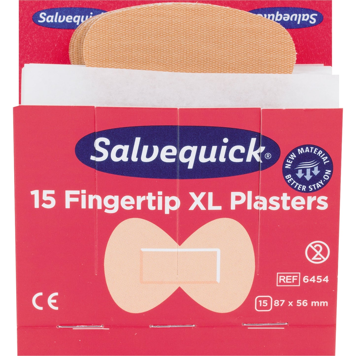 Salvequick Nachfüllset Pflasterspender Refill 6454 Salvequick Pflasterspender Cederroth 490700 15 St. 8,7 x 5,8 cm Textil 15 St./Pack.
