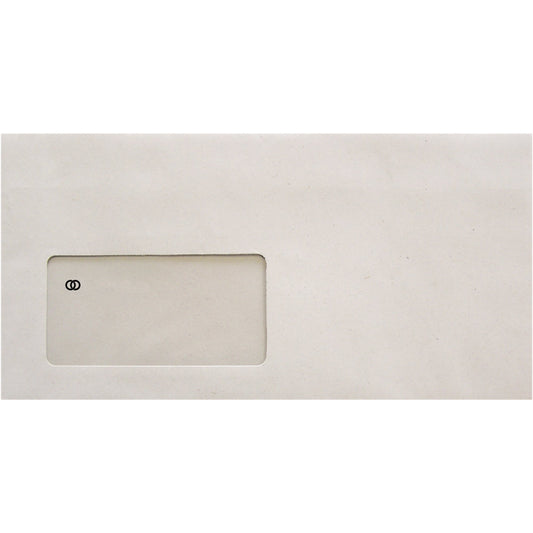 Soennecken Briefumschlag oeco DIN lang 220 x 110 mm (B x H) mit Selbstklebung mit Fenster 75g/m² grau 1.000 St./Pack.