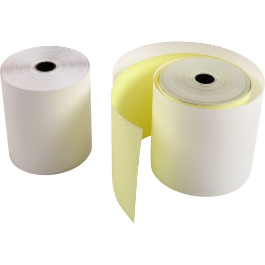 Exacompta Additionsrolle Registrierkassen 76 mm x 25 m (B x L) 12mm 57g/m² weiß/gelb 10 St./Pack.