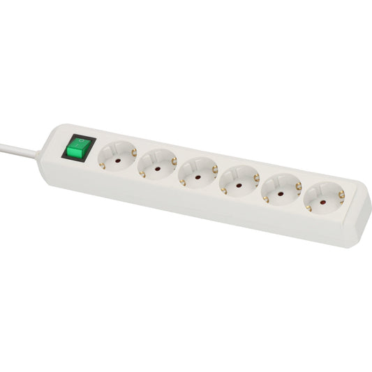 brennenstuhl® Steckdosenleiste Eco-Line 6 Steckdosen weiß